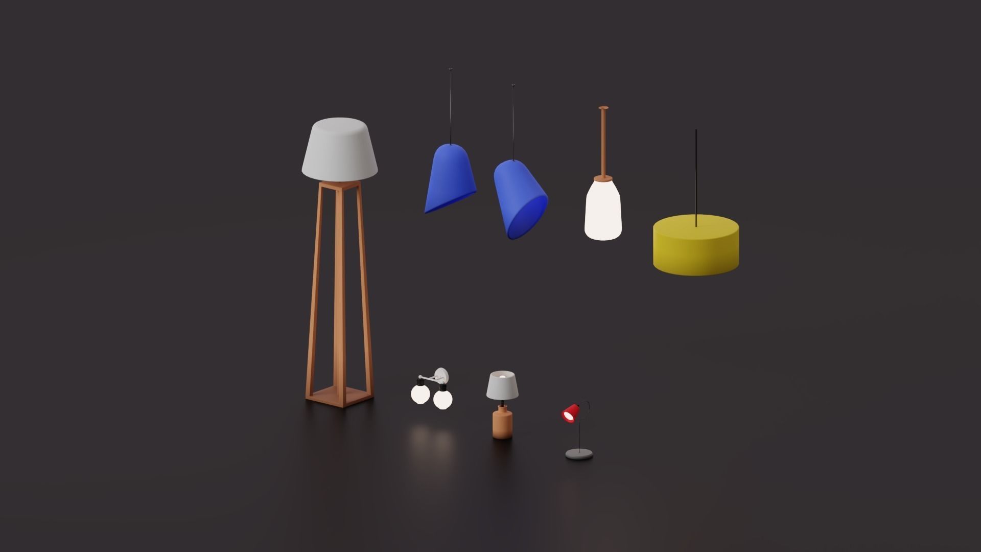 House Props Softpack Low-poly 3D model_9