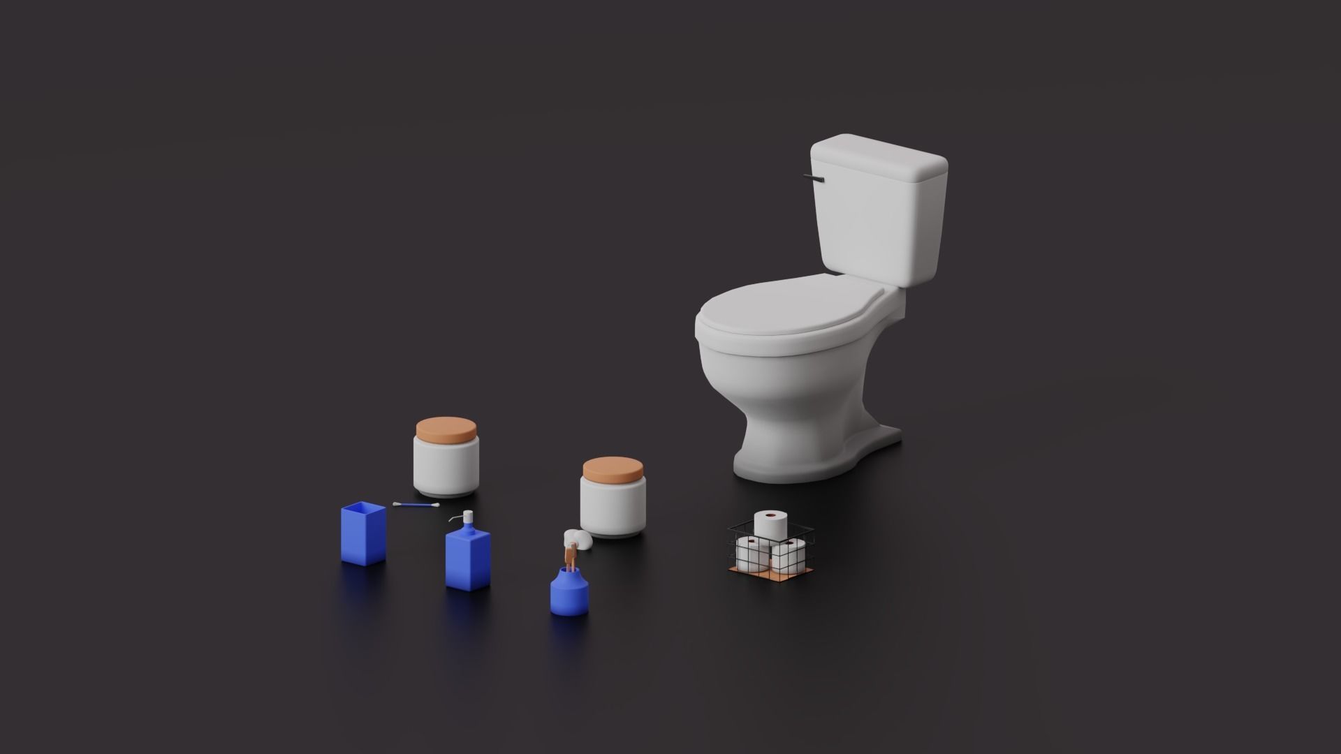 House Props Softpack Low-poly 3D model_8