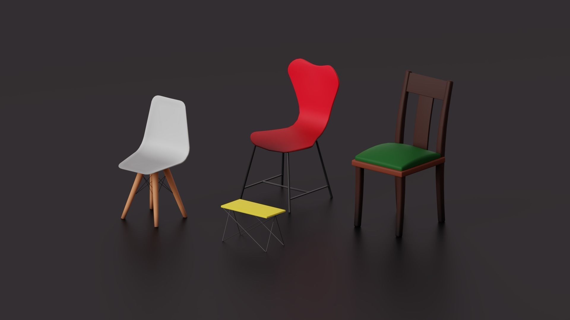 House Props Softpack Low-poly 3D model_10