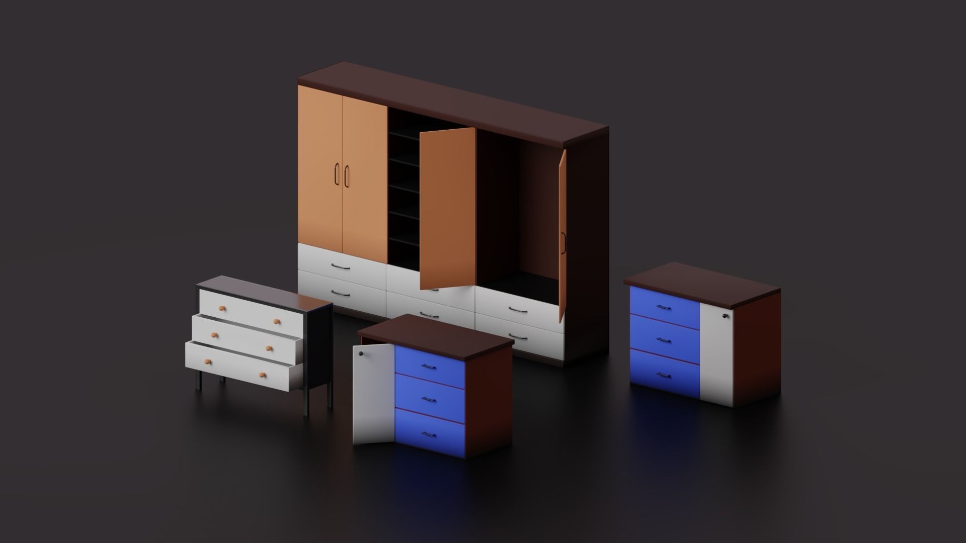 House Props Softpack Low-poly 3D model_6