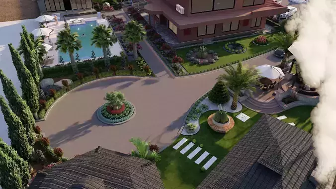 Luxury Render-ready low poly model