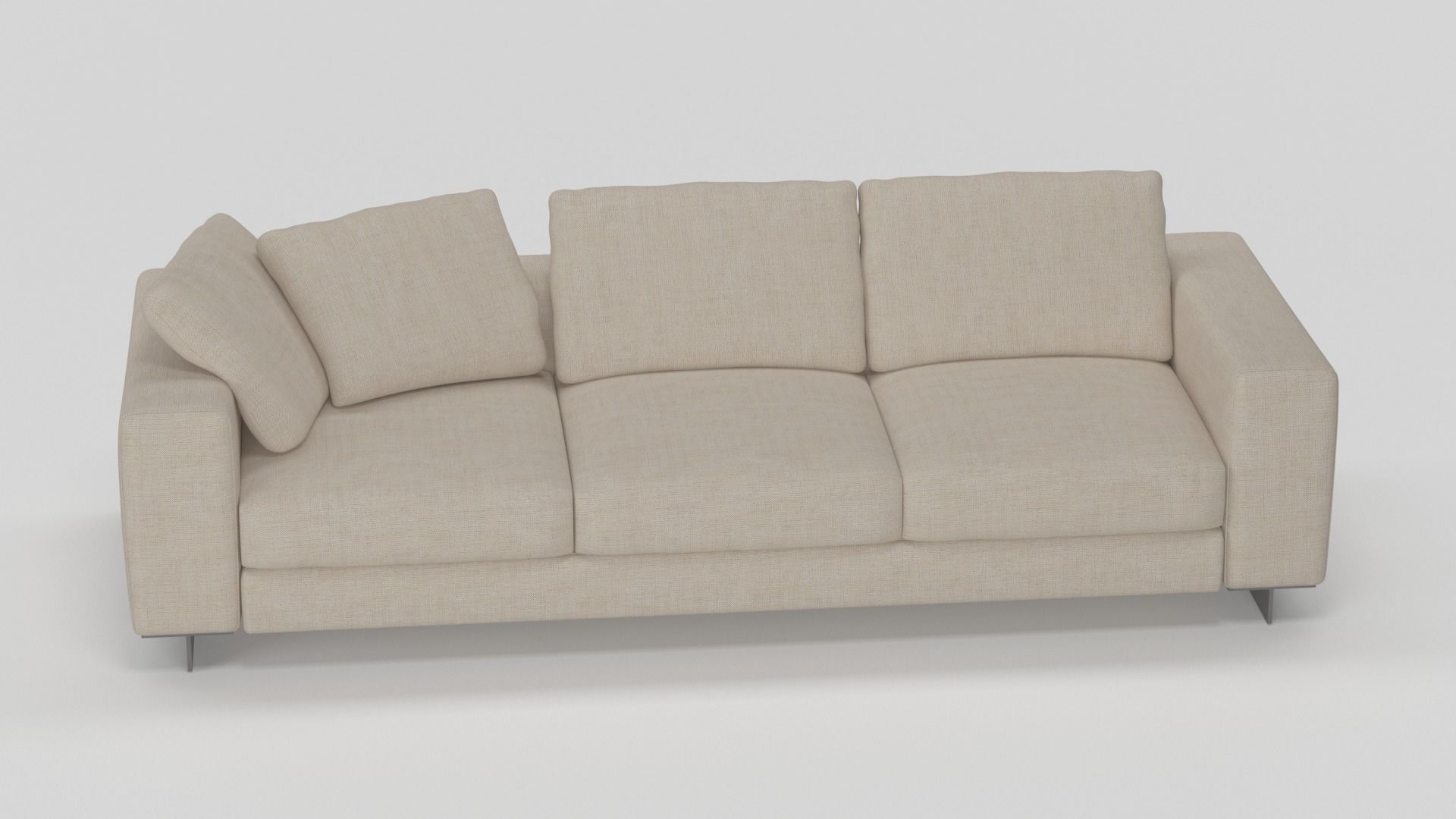 T-Time 3-Seater Sofa 3D model_3