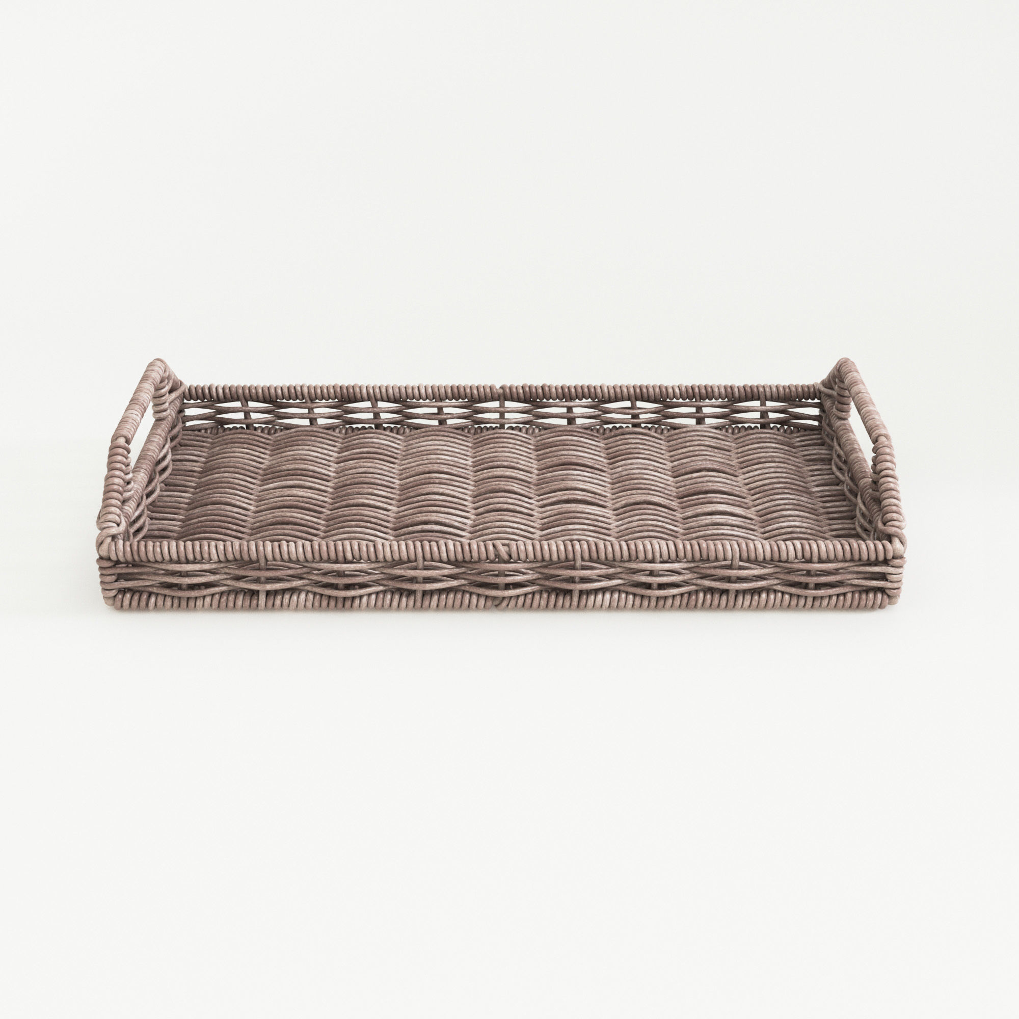 Wicker Tray 3D model_1