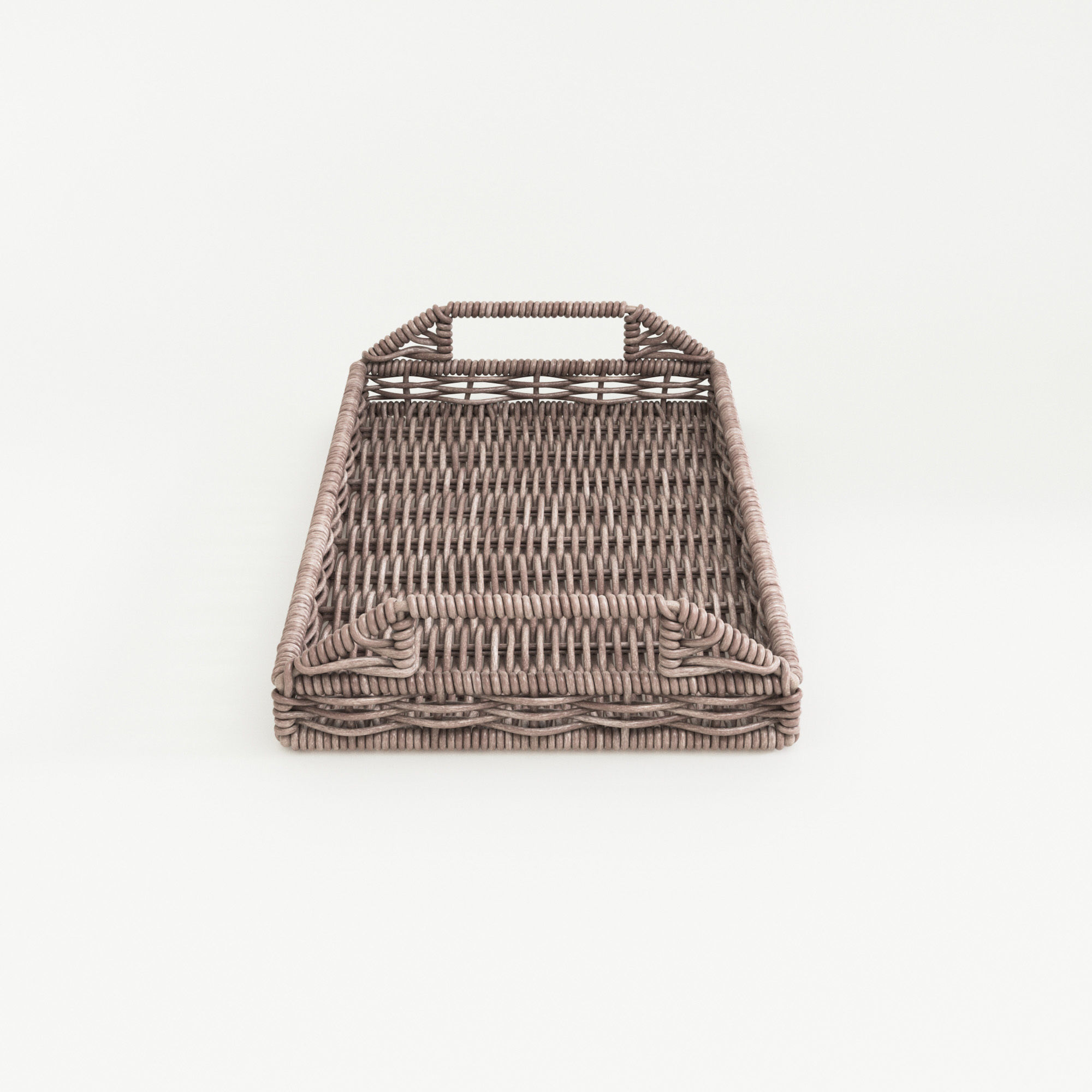 Wicker Tray 3D model_2