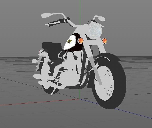 Motorcycle Kawasaki 3D model_25