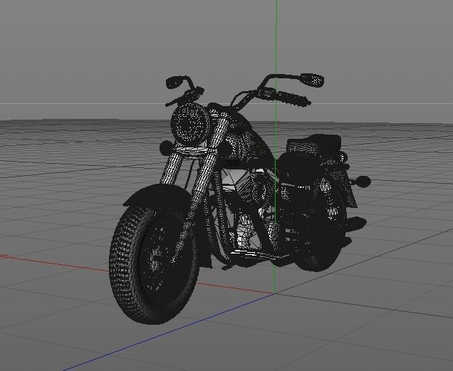 Motorcycle Kawasaki 3D model_15