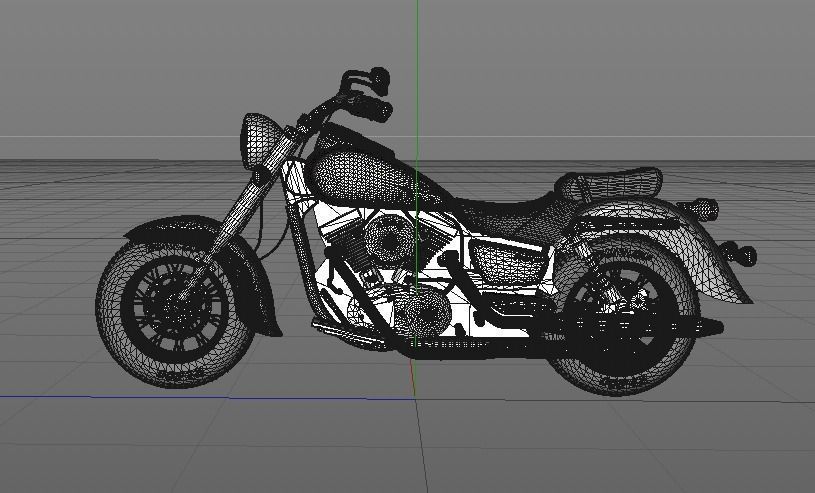 Motorcycle Kawasaki 3D model_16