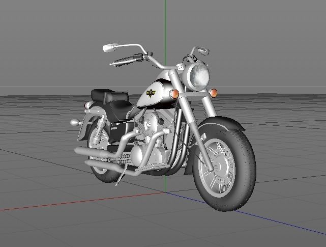 Motorcycle Kawasaki 3D model_8