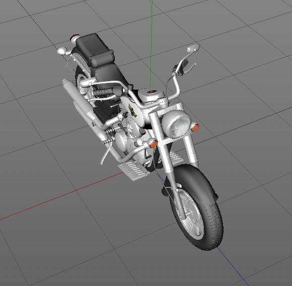 Motorcycle Kawasaki 3D model_13
