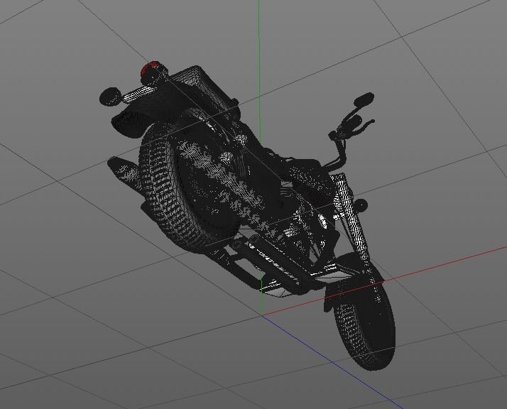 Motorcycle Kawasaki 3D model_23