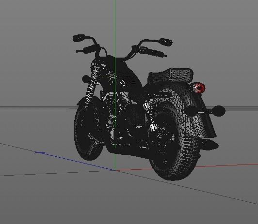 Motorcycle Kawasaki 3D model_17