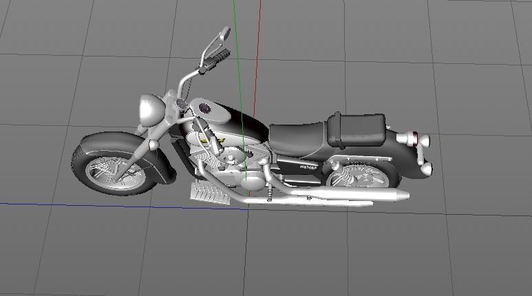 Motorcycle Kawasaki 3D model_11