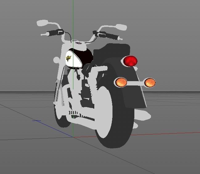 Motorcycle Kawasaki 3D model_28