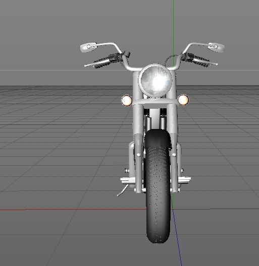 Motorcycle Kawasaki 3D model_1