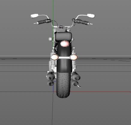 Motorcycle Kawasaki 3D model_5