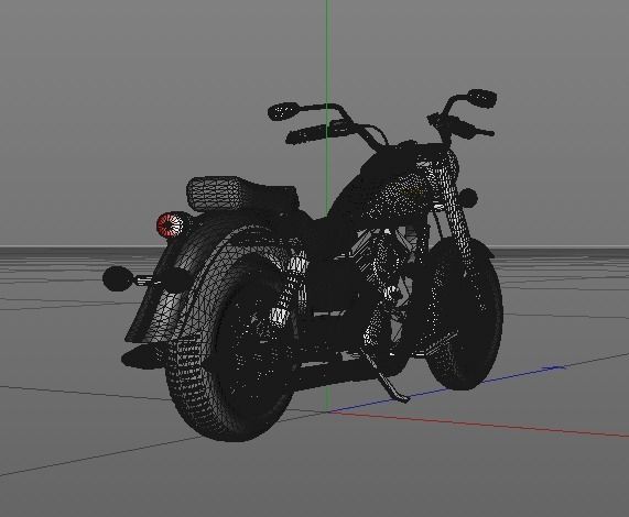 Motorcycle Kawasaki 3D model_19