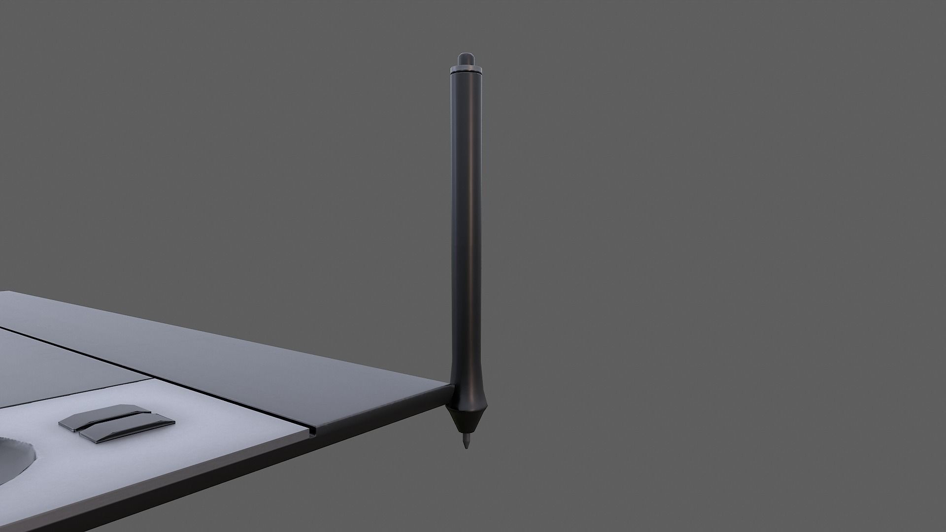 Graphic tablet Low-poly 3D model_5