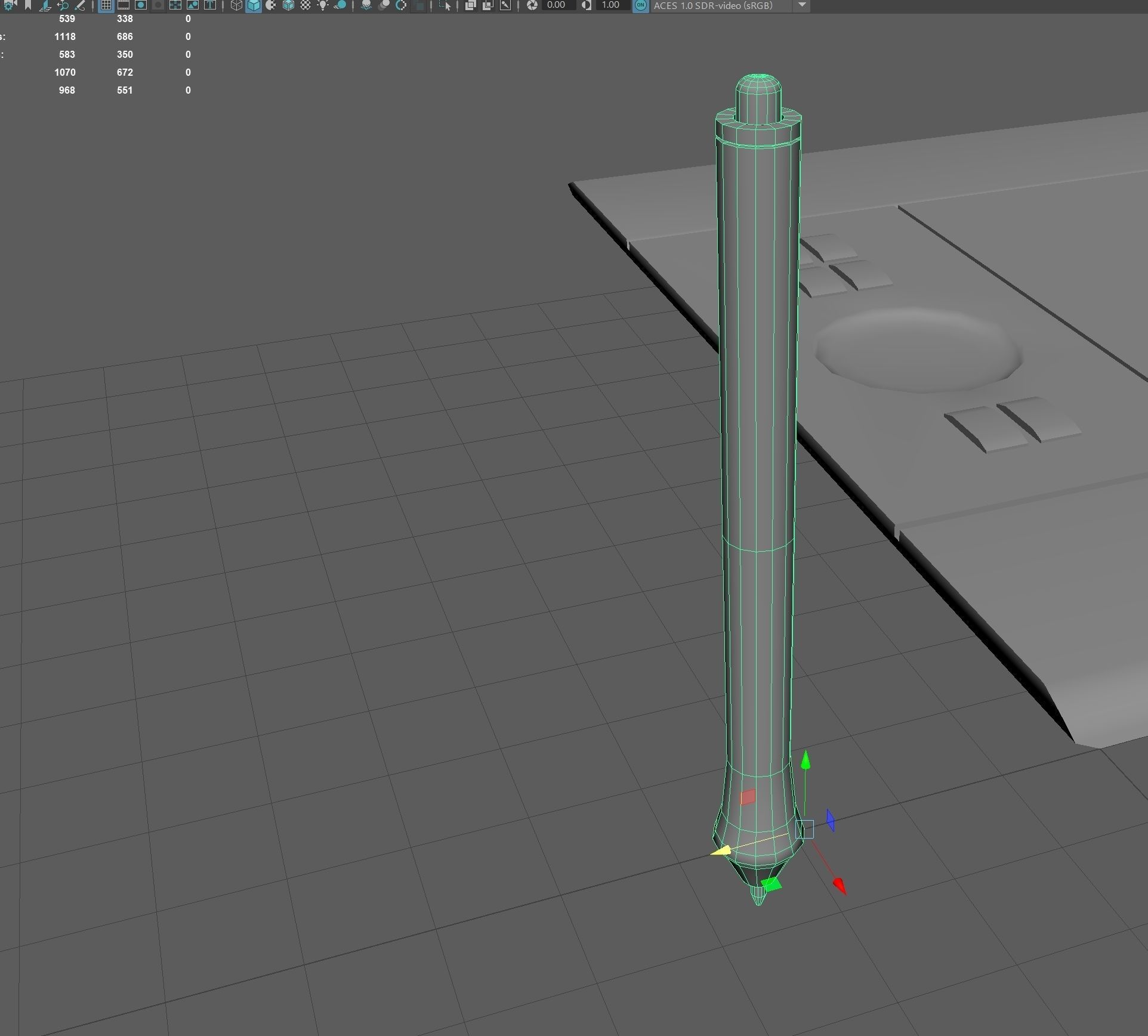 Graphic tablet Low-poly 3D model_6