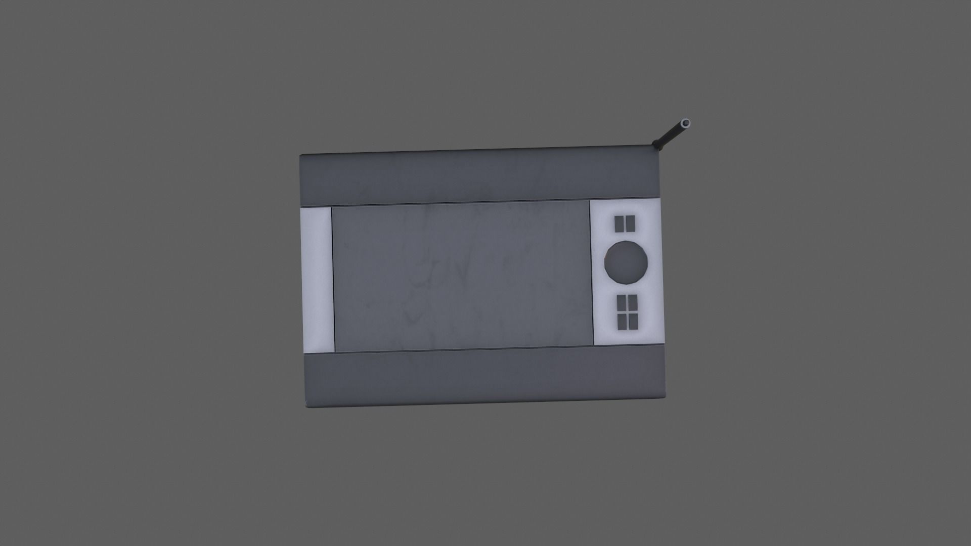 Graphic tablet Low-poly 3D model_3