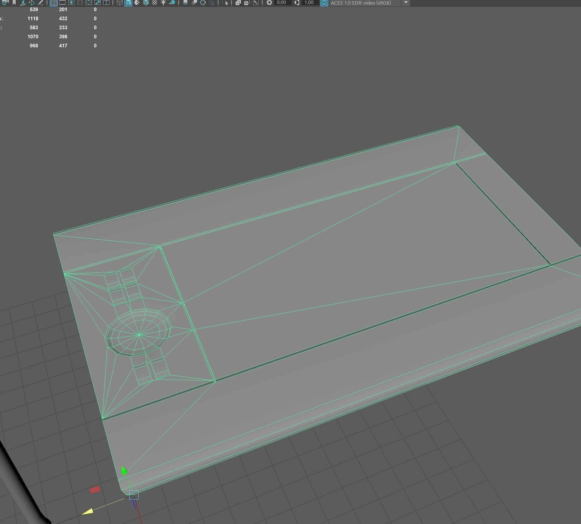 Graphic tablet Low-poly 3D model_7