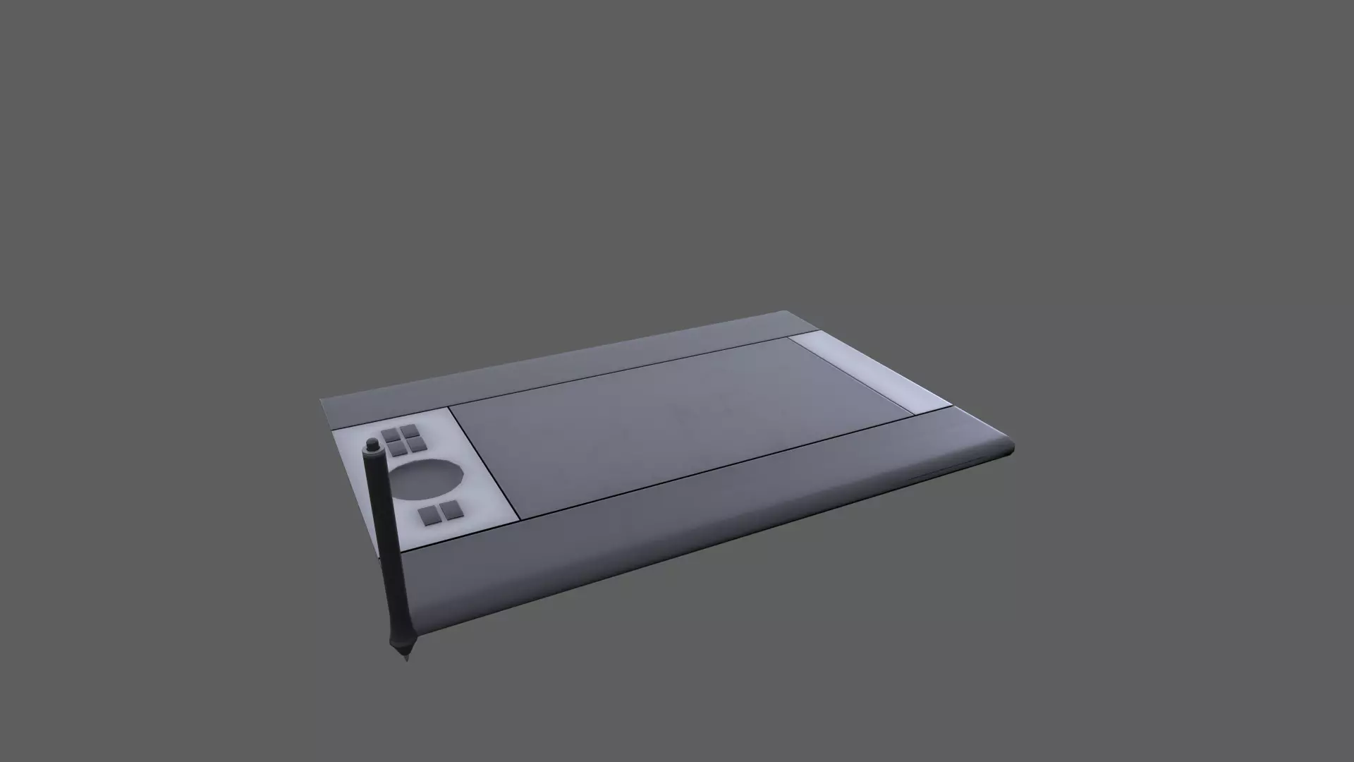 Graphic tablet Low-poly 3D model_0