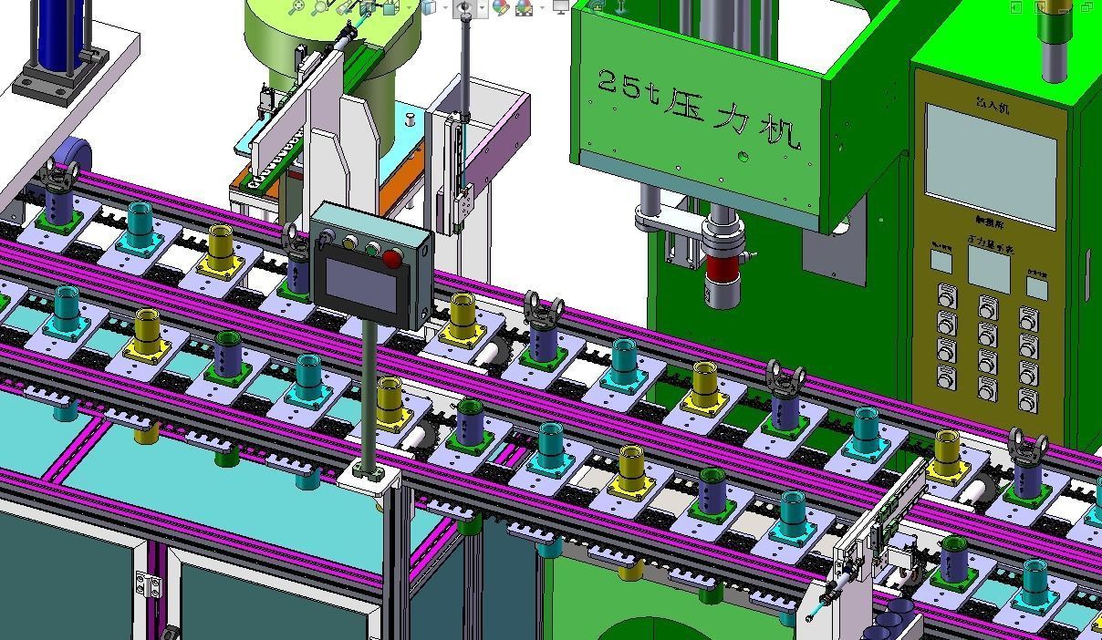 Universal joint production line 3D model_5