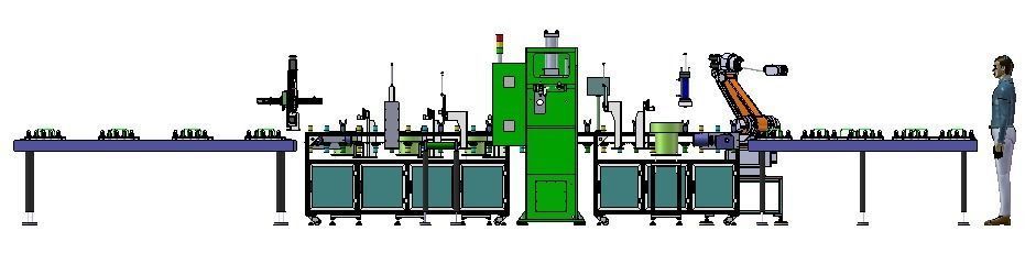 Universal joint production line 3D model_3