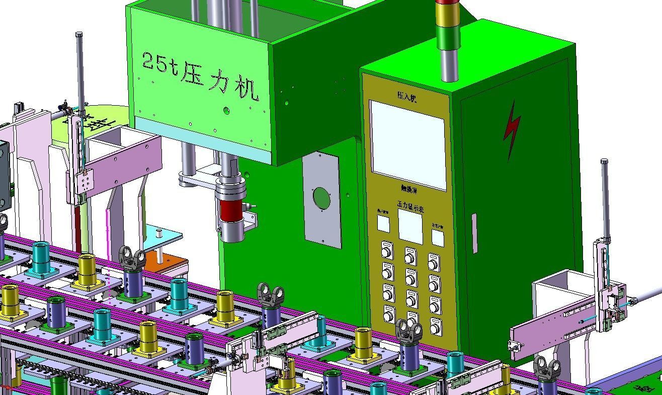 Universal joint production line 3D model_11
