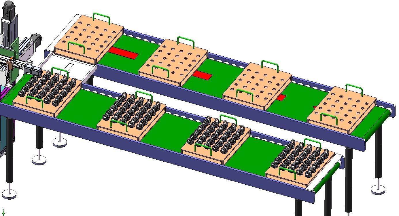 Universal joint production line 3D model_7