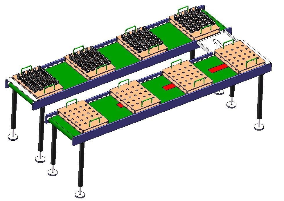 Universal joint production line 3D model_13