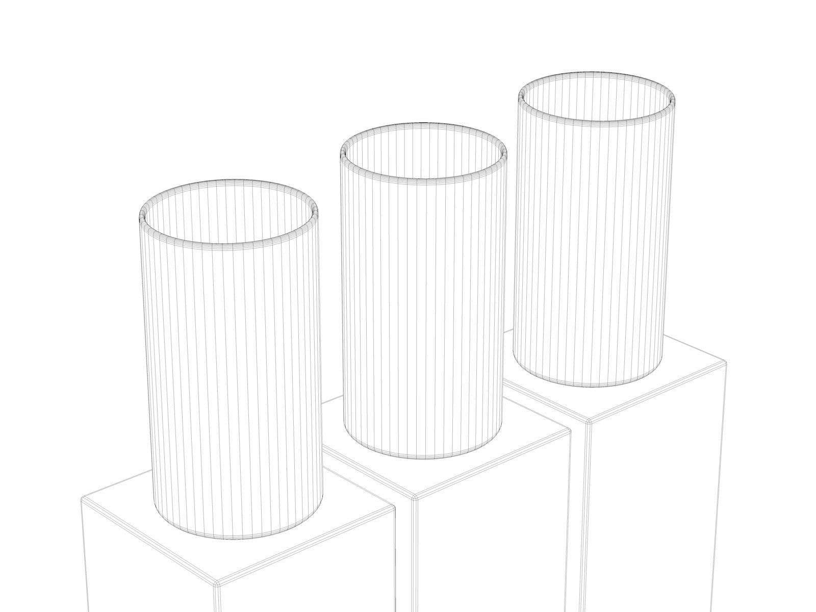 Vase Set 136 3D model_4