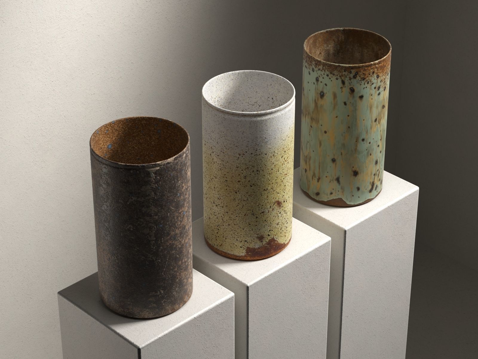 Vase Set 136 3D model_1