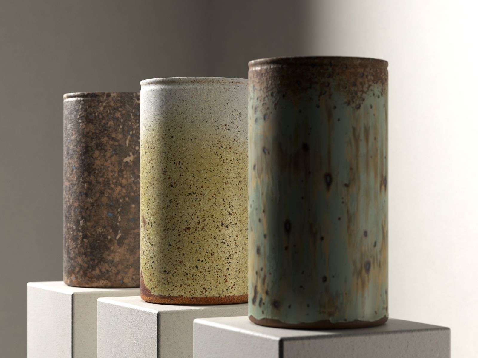 Vase Set 136 3D model_2