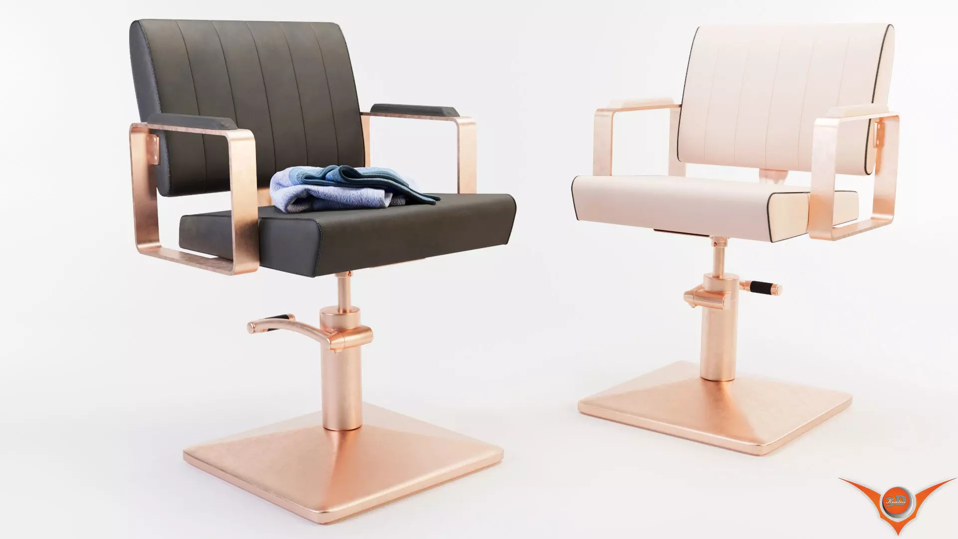 Hairdressing Chair 3D model_0