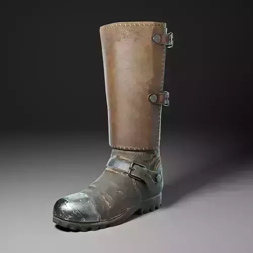 Steel Cap Boot 3D model
