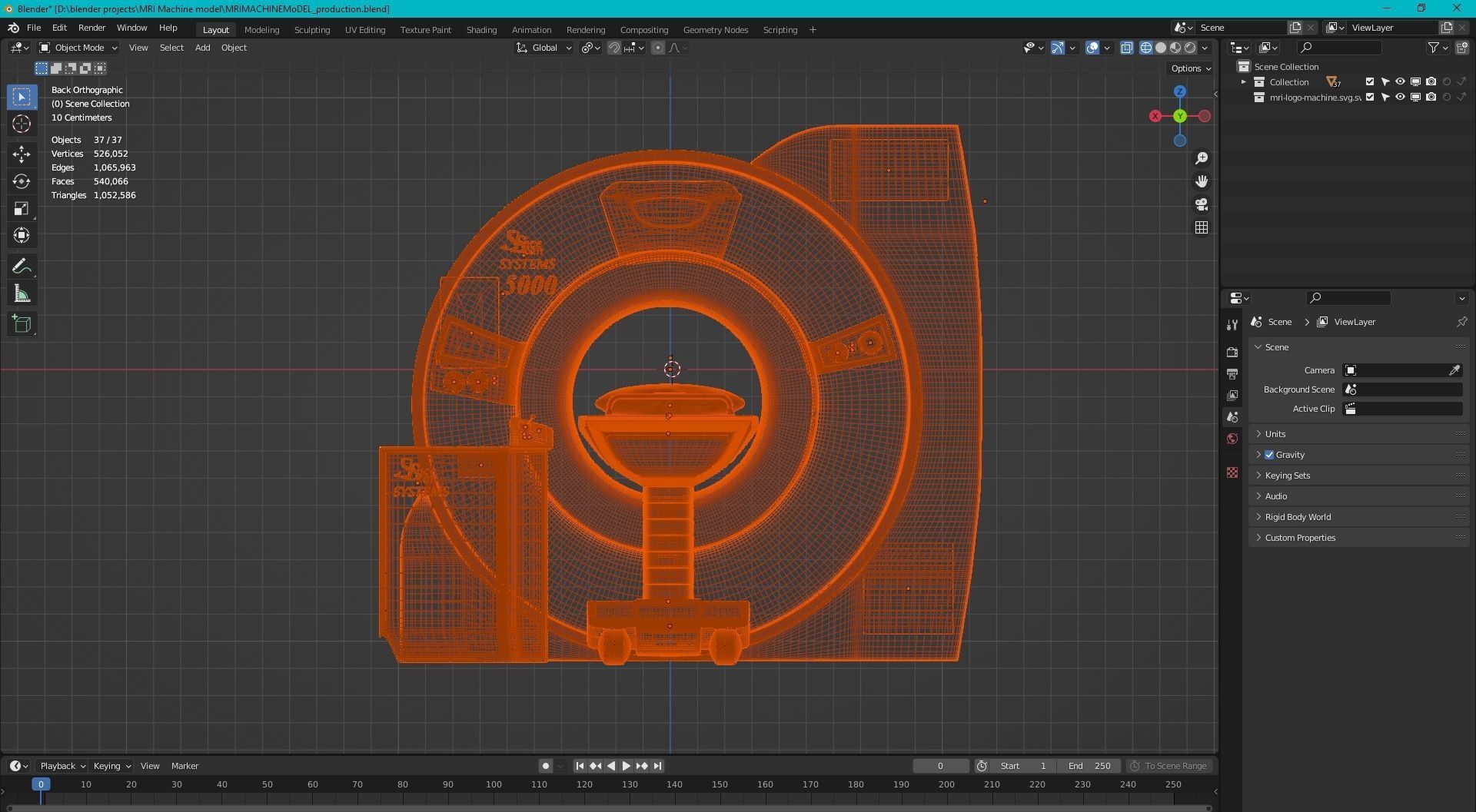MRI Machine Realistic 3D Model Low-poly 3D model_13