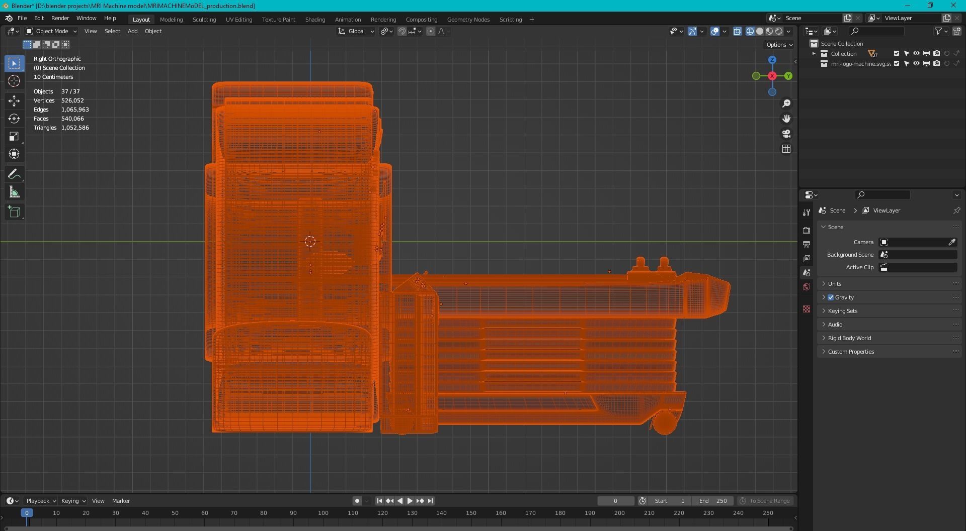MRI Machine Realistic 3D Model Low-poly 3D model_10