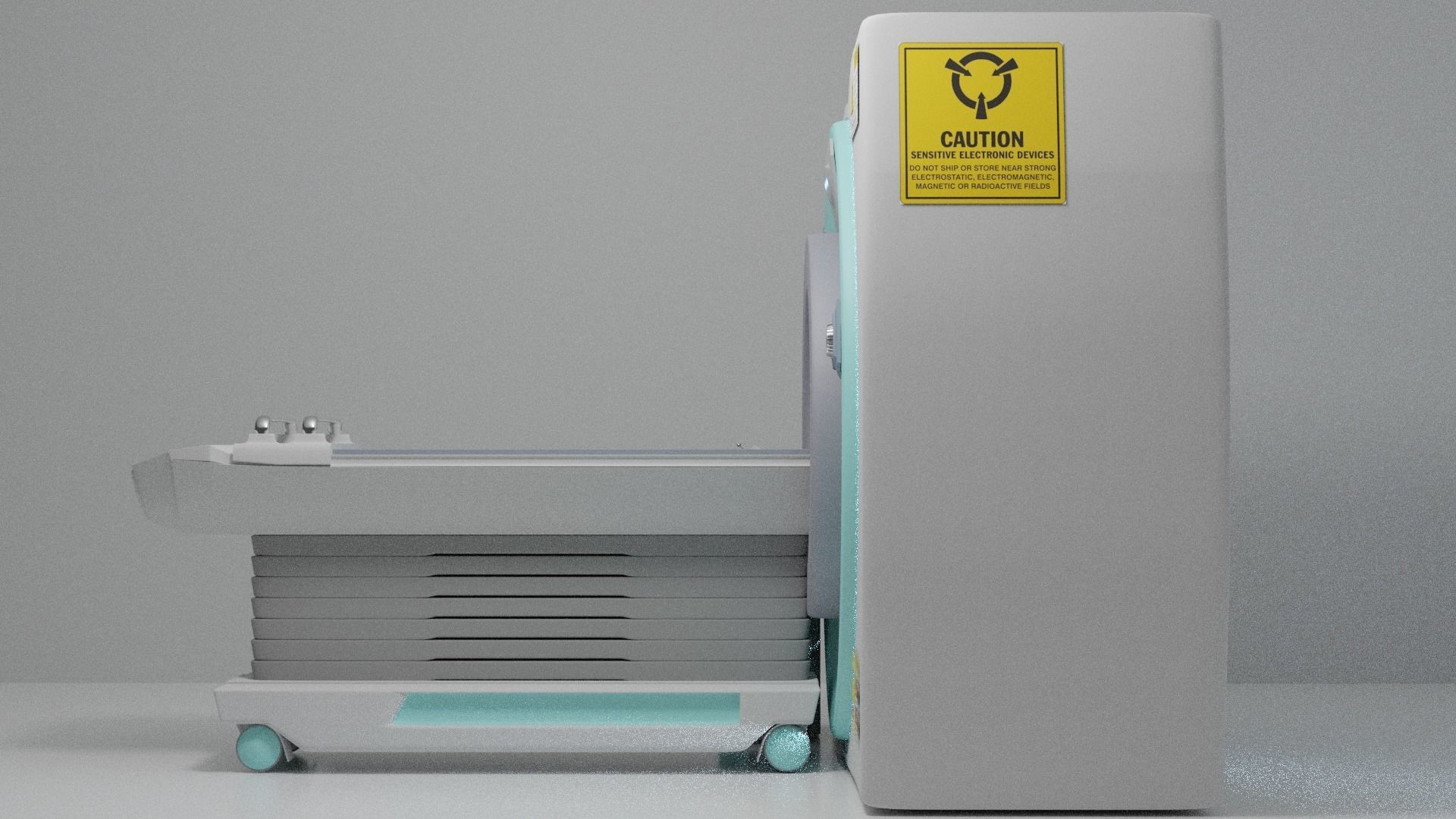 MRI Machine Realistic 3D Model Low-poly 3D model_1