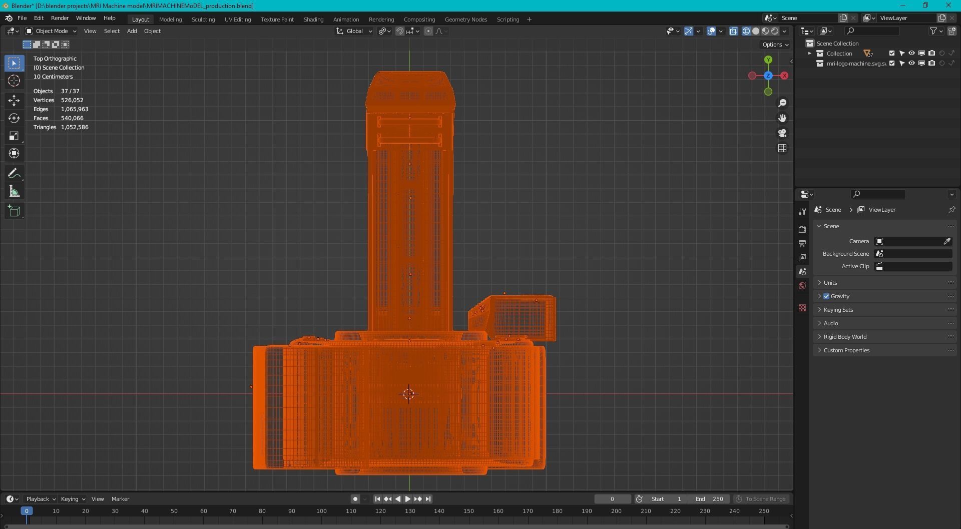 MRI Machine Realistic 3D Model Low-poly 3D model_12