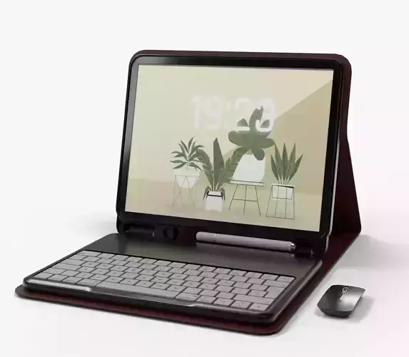 Modern Pc Tablet Set Pen Mouse Black Red Version