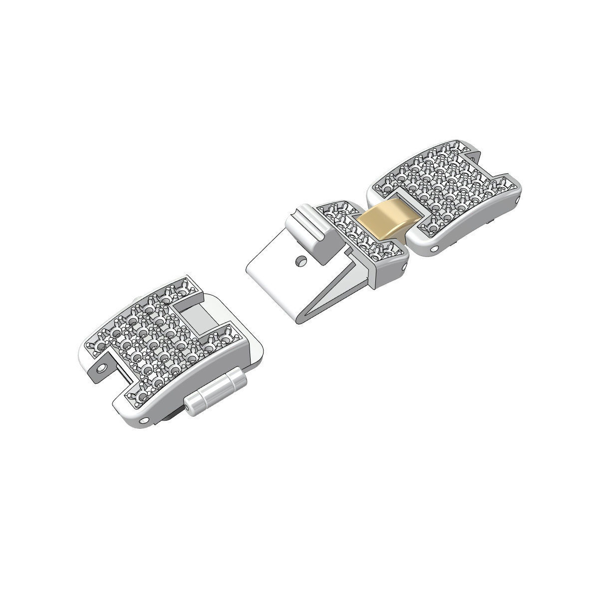 LINK STRETCH BRACELET 001 3D print model_6