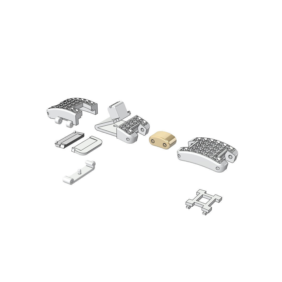 LINK STRETCH BRACELET 001 3D print model_7