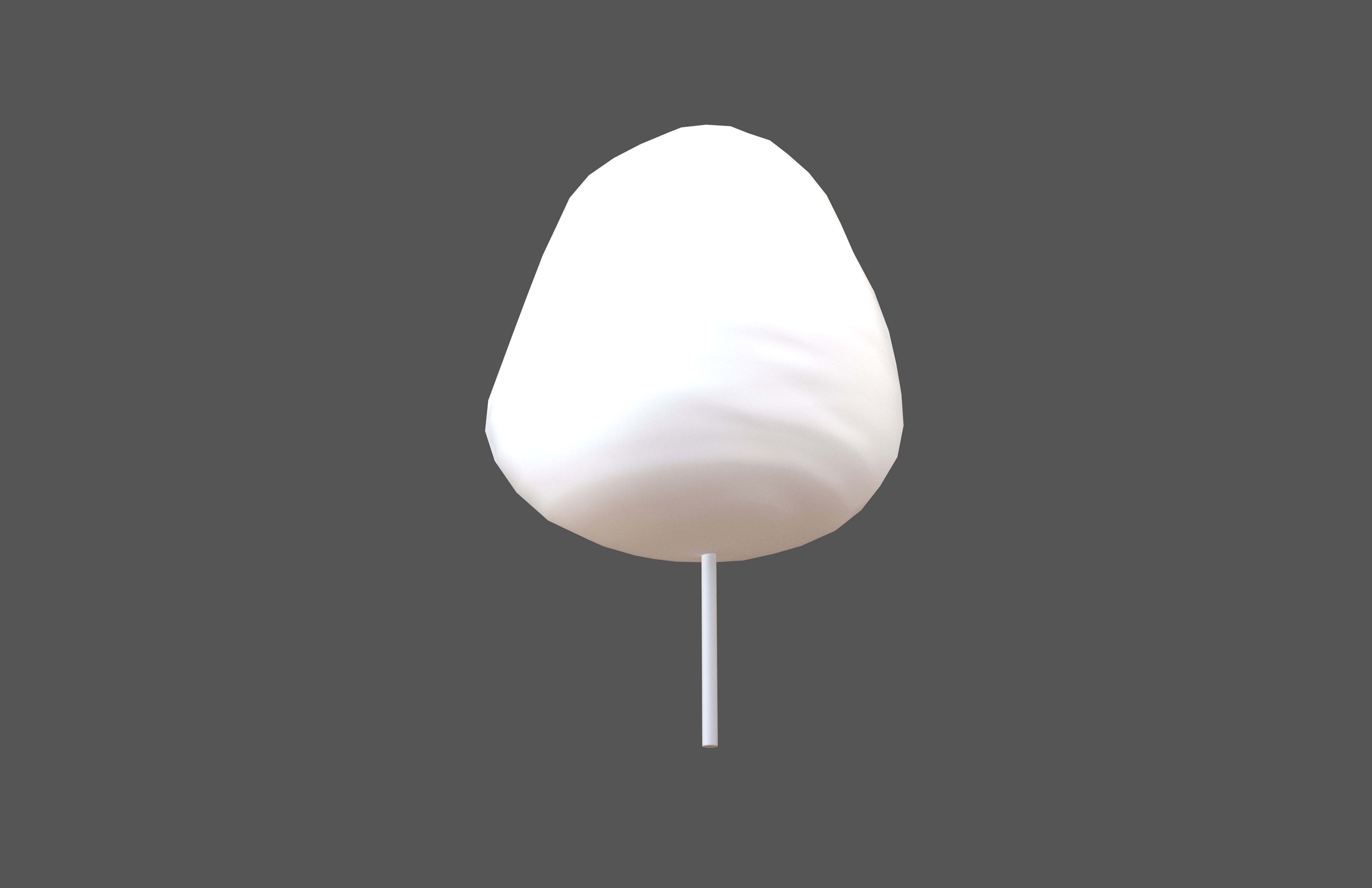 Cotton Candy V1 001 Low-poly 3D model_3