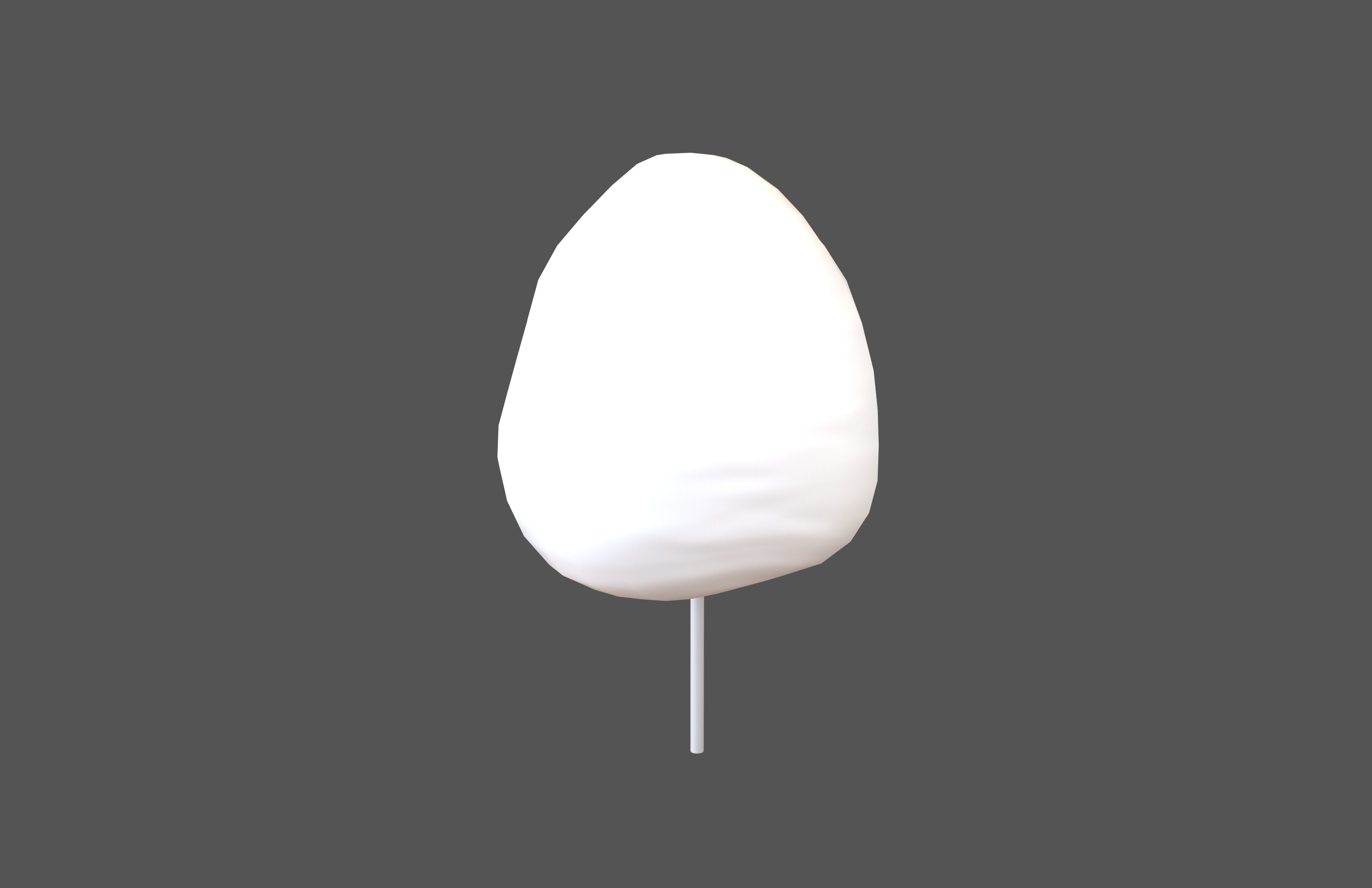 Cotton Candy V1 001 Low-poly 3D model_1