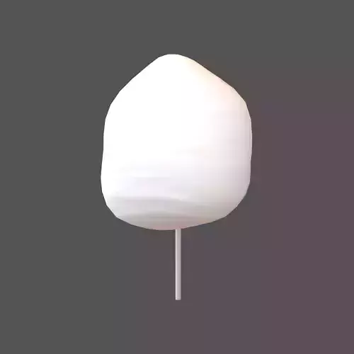 Cotton Candy V1 001 Low-poly 3D model