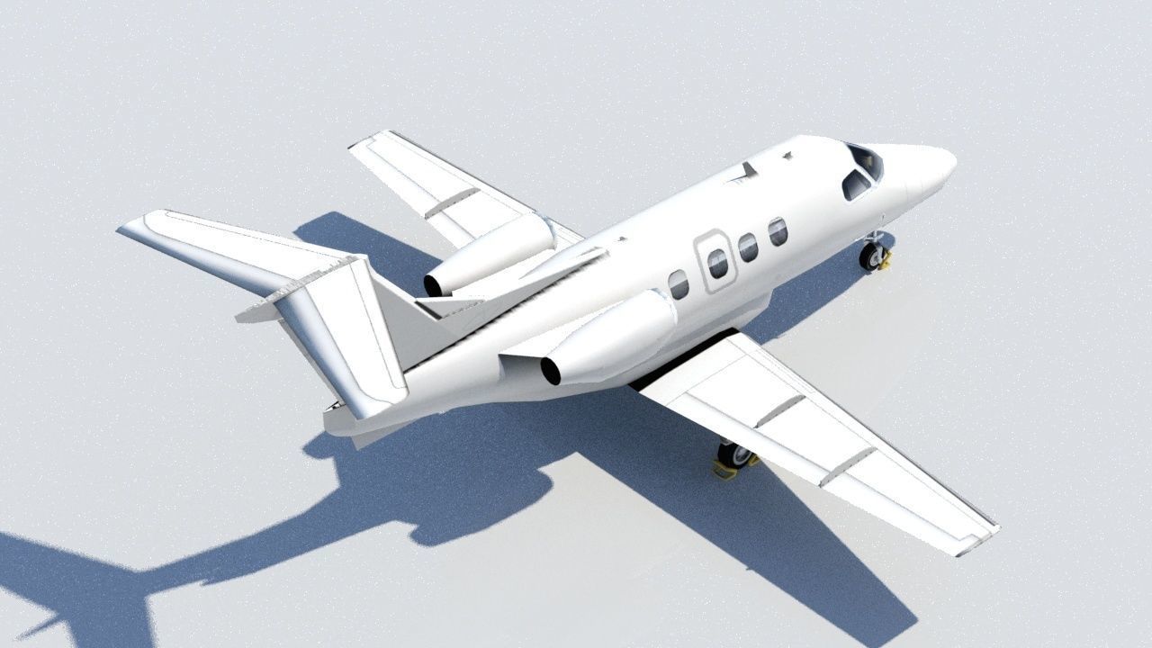 Embraer EMB Phenom 100 Low Poly Low-poly 3D model_6