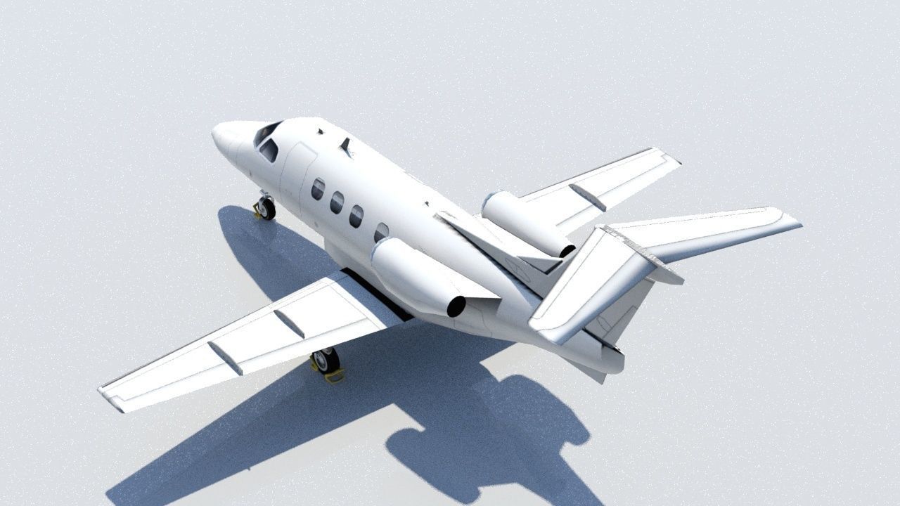 Embraer EMB Phenom 100 Low Poly Low-poly 3D model_1