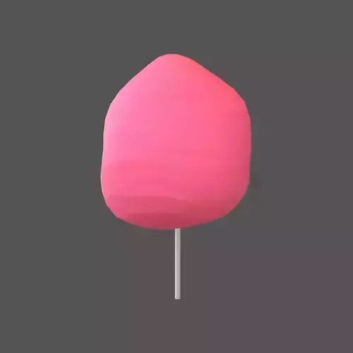 Cotton Candy V1 002 Low-poly 3D model