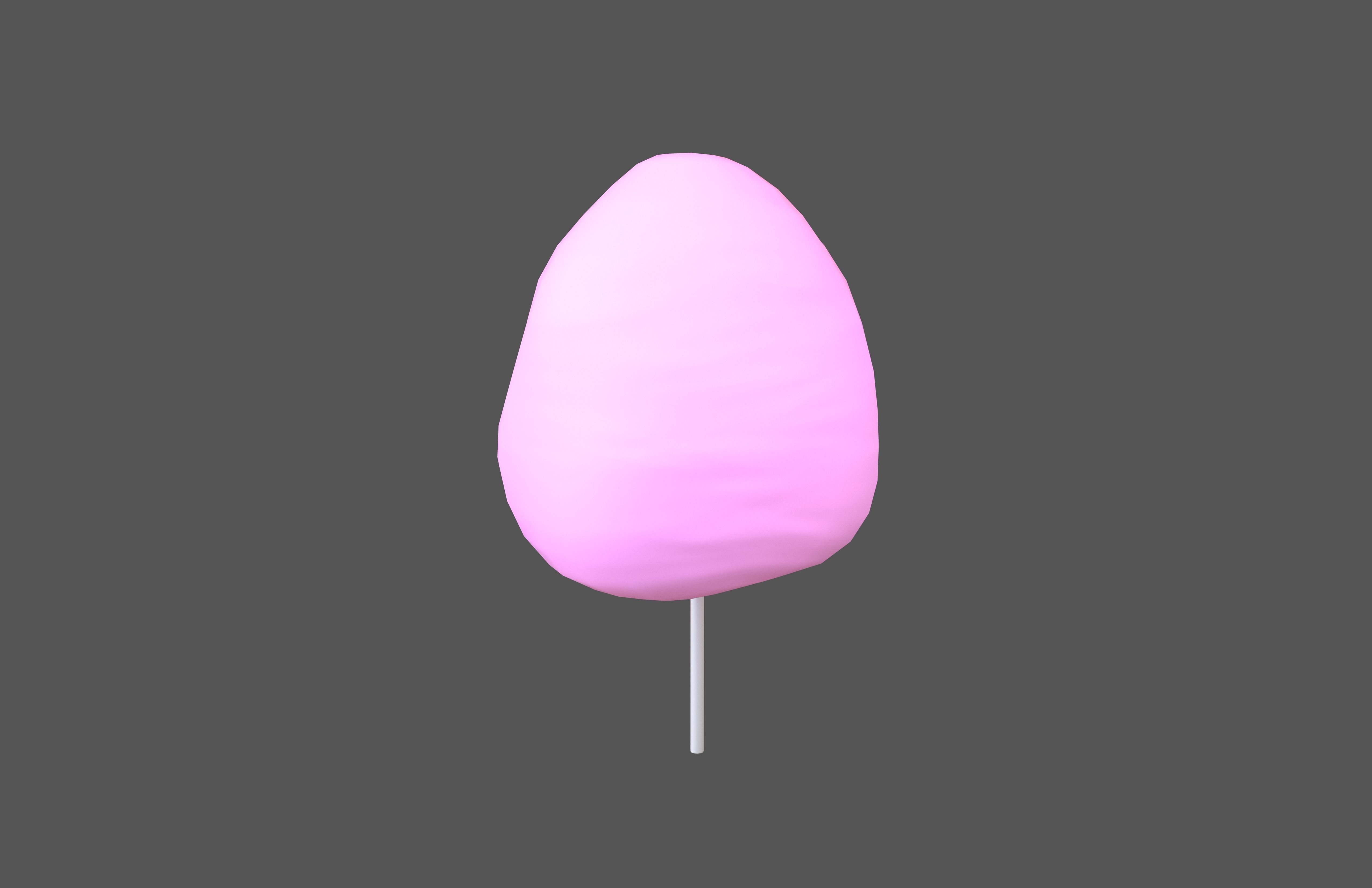 Cotton Candy V1 003 Low-poly 3D model_1