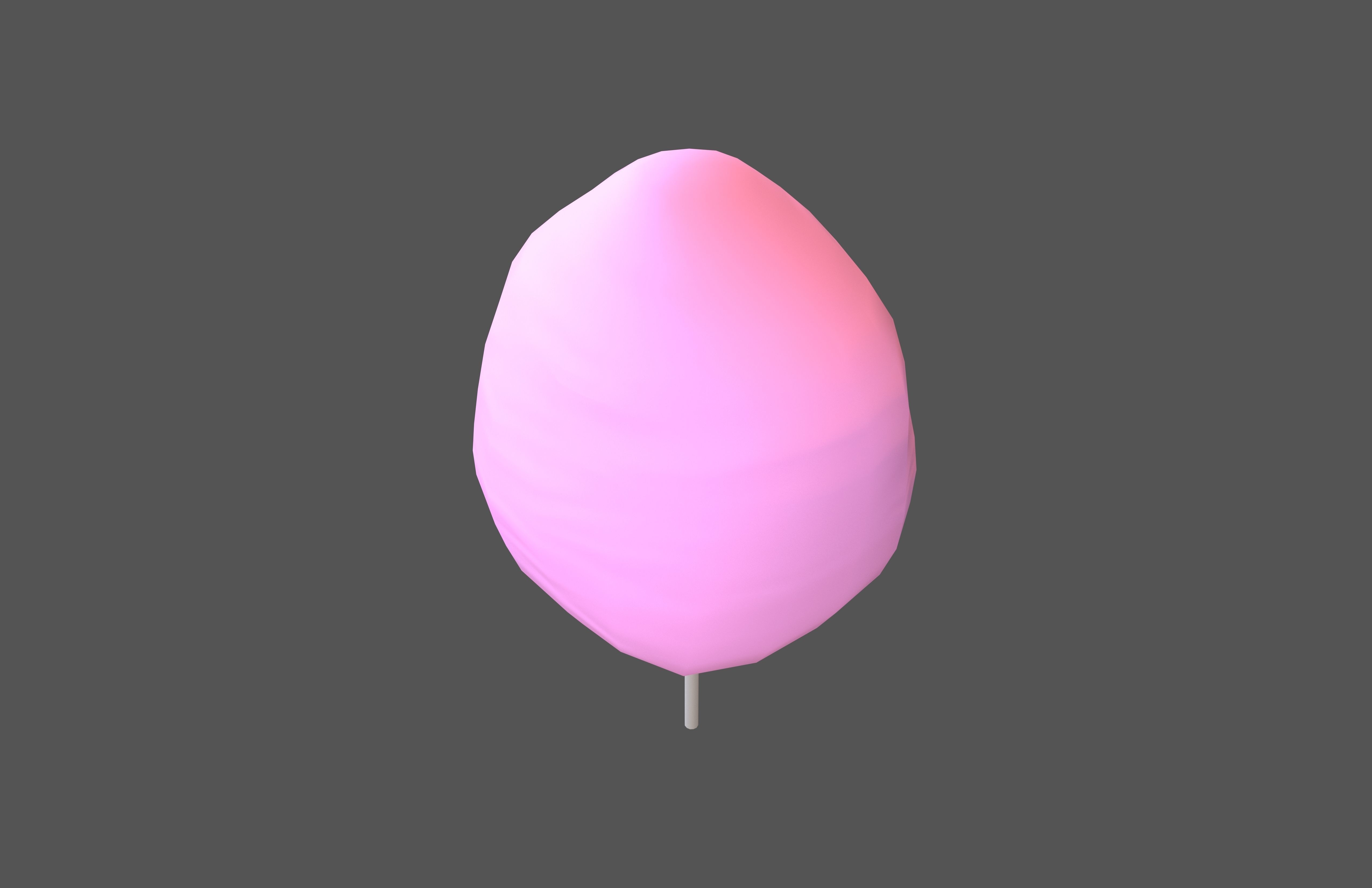 Cotton Candy V1 003 Low-poly 3D model_2